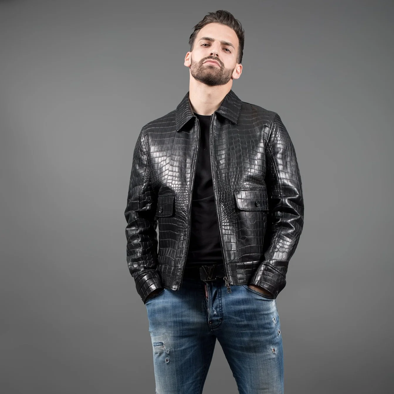 lather jacket